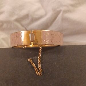 Coach Gold Bracelet with Chain
